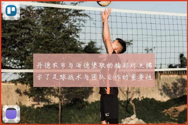 丹德农市与海德堡联的精彩对决揭示了足球战术与团队合作的重要性