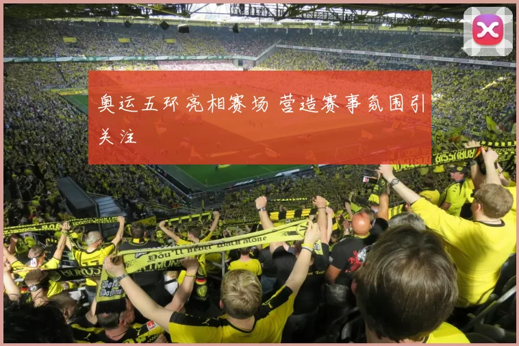 奥运五环亮相赛场 营造赛事氛围引关注