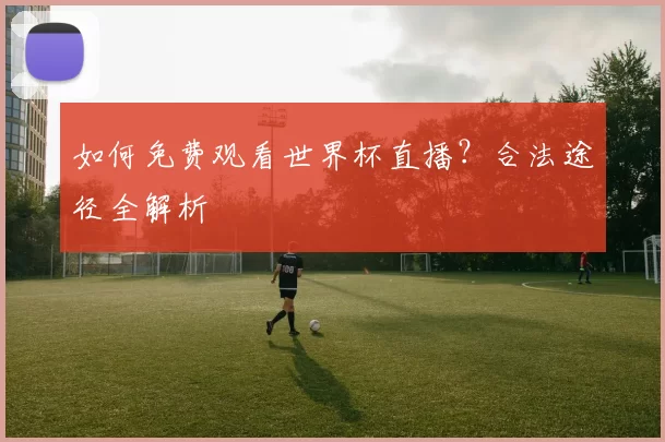 如何免费观看世界杯直播？合法途径全解析